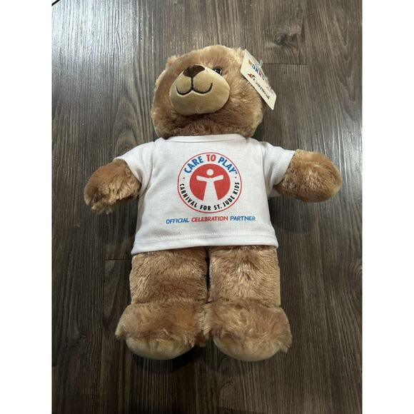 NEW Build A Bear Carnival Cruise Ship Plush Logo Brown Bear Stuffed Animal - Picture 1 of 7